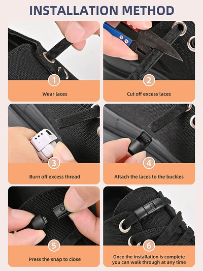 أربطة أحذية بدون رباط مقاس 8 مم، أربطة أحذية بقفل ضاغط بدون رباط، أربطة مرنة للأحذية الرياضية للأطفال والكبار، أربطة أحذية مسطحة واسعة للأحذية