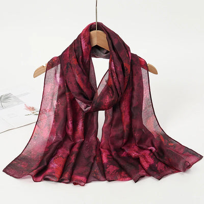 1Pcs Ramadan Hijab Leopard Print Women Bohemian Watercolor Soft Muslim Hijabs Floral Breathable Shawl Wrap Scarf Headscarf Warm