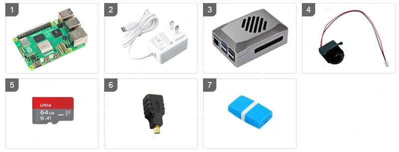 Raspberry Pi 5 خيار 2GB/4GB / 8GB / 16GB RAM