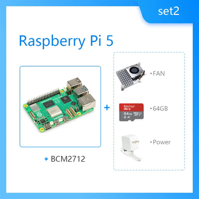 لوحة Raspberry Pi 5 Cortex-A76 Linux 4GB 8GB Arm Board Python Programlama PCIe Gigabit Ethernet USB3.0