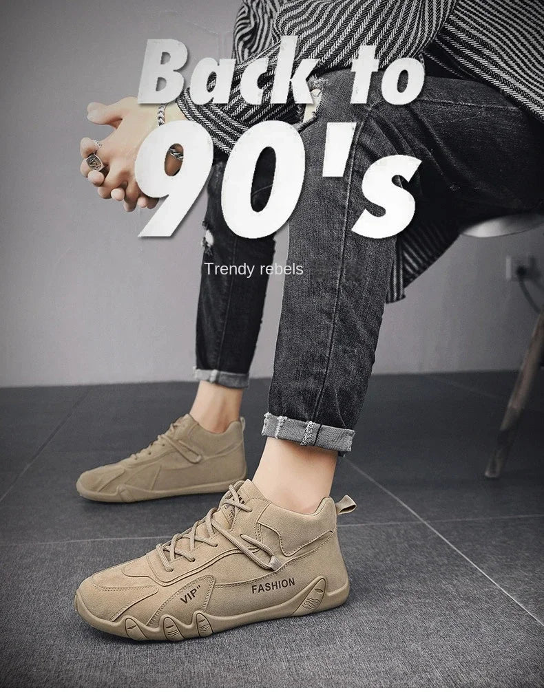 أحذية الكاحل للرجال ربيع 2025 أحذية رياضية كاجوال للرجال غير قابلة للانزلاق باللون الكاكي أحذية عمل رجالية أحذية قصيرة أحذية بدون كعب برباط أحذية زاباتيلاس للرجال