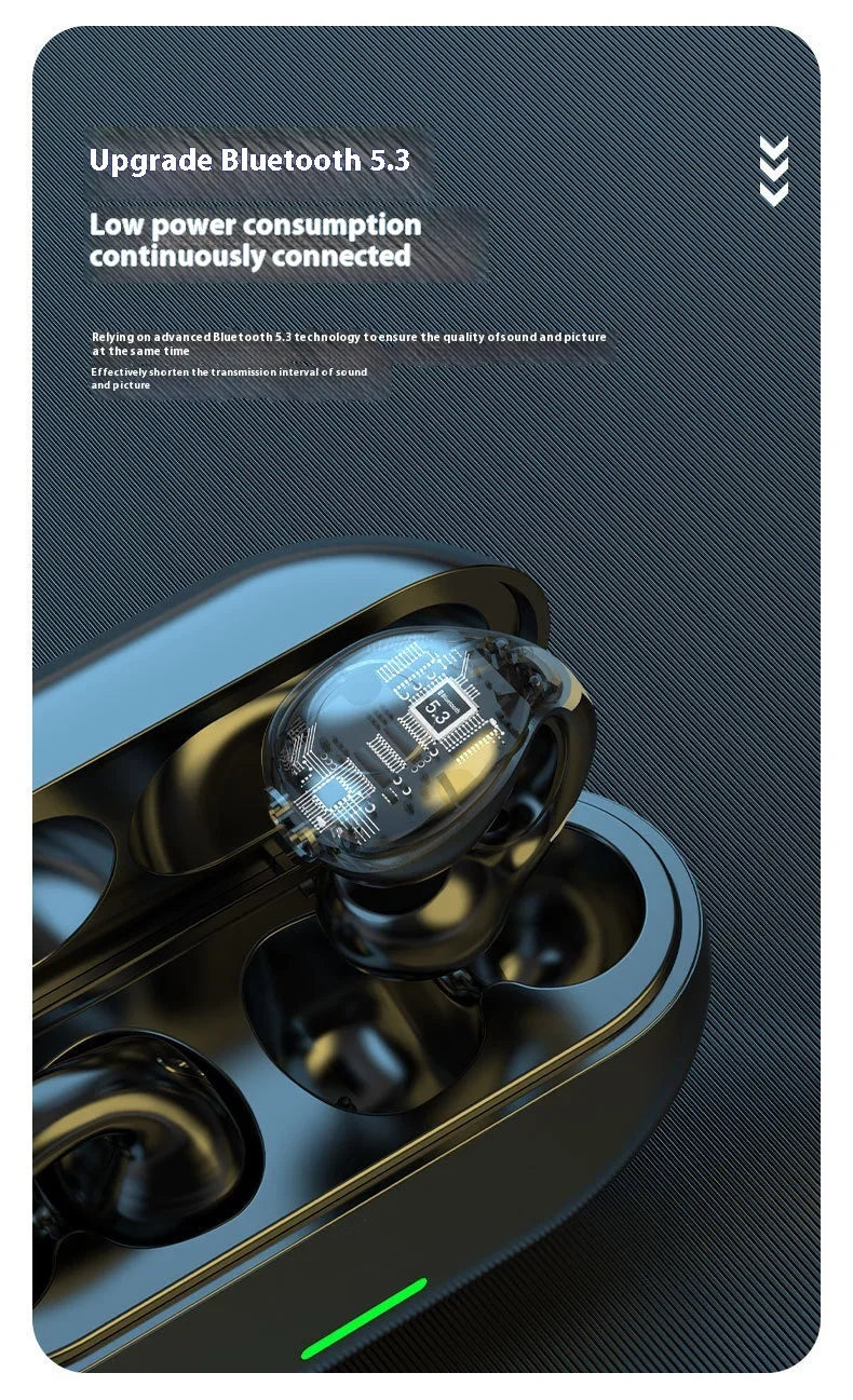 سماعات لينوفو الأصلية T75 اللاسلكية بتقنية التوصيل العظمي وتقنية بلوتوث 5.3، سماعات رياضية عالية الجودة، مقاومة للماء، سماعة رأس TWS