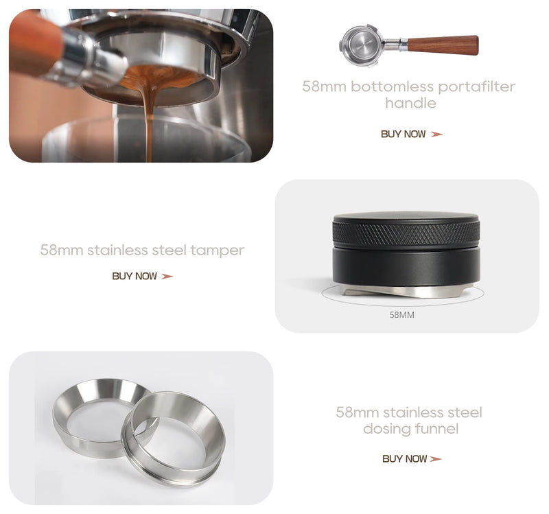 ماكينة صنع قهوة HiBREW بنظام الغلاية المزدوجة Barista Pro 20Bar من حبوب البن إلى الإسبريسو مع مجموعة كاملة للمقهى والفندق والمطعم H7A