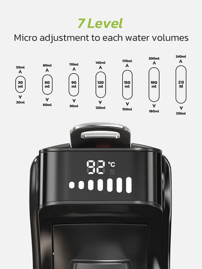 ماكينة صنع قهوة كبسولة هاي برو 6 في 1، متعددة الاستخدامات، ساخنة/باردة، قهوة إسبريسو كافيتيرا كابتشينو، ماكينة صنع قهوة دولتشي جوستو نسبرسو بودرة H1B