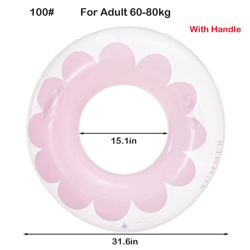 ROOXIN Baby Child حلقة مقعد سباحة قابلة للنفخ أنبوب حلقة سباحة للأطفال والكبار حلقة سباحة تعويم حمام السباحة معدات اللعب المائية
