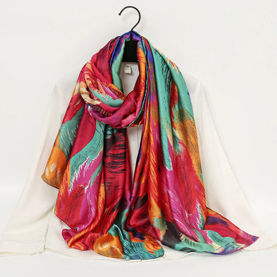 2024 جديد شال حرير ساتان حجاب نسائي شالات مرقعة وشاح رأس نسائي شال أنيق شال ناعم من الباشمينا