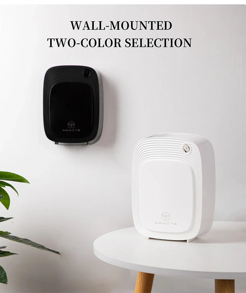 NAMSTE 1000m³ موزع كهربائي للزيوت العطرية، جهاز معطر جو أوتوماتيكي للمنزل، أبيض/أسود