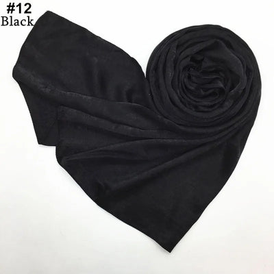 Women's Silk-like Satin Scarf Solid Color Thick Closed Toe Shawl Scarf Factory Direct Supply