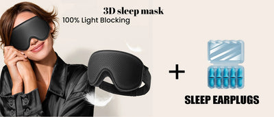 قناع النوم، أقنعة العين المعتمة للنوم - قناع عين ثلاثي الأبعاد ناعم ومريح يسمح بمرور الهواء للنوم - أقنعة ليلية قابلة للتعديل
