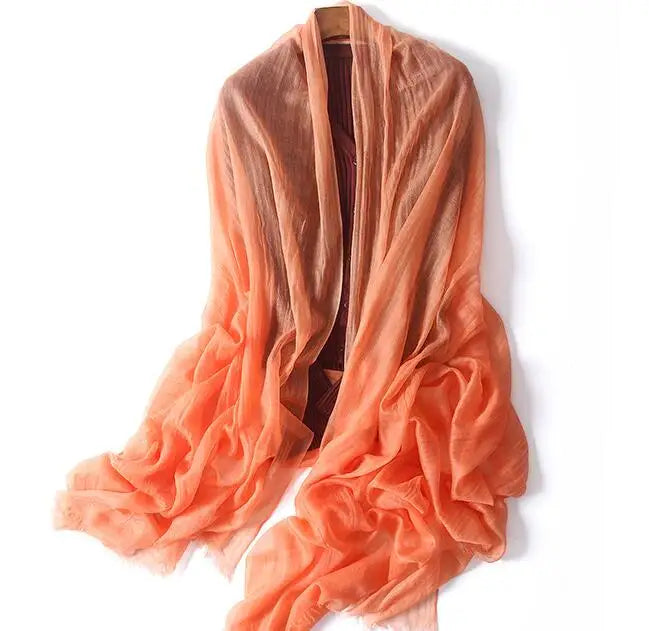 شال صيفي رقيق من Naizaiga 100 كشمير للسيدات، وشاح كبير الحجم فاخر من الباشمينا، JYFZ1