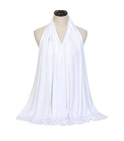 وشاح حجاب من القطن المودال جيرسي، شال إسلامي طويل، سادة وناعم، ربطة عمامة، أغطية رأس للنساء، عصابة رأس أفريقية 170×60 سم