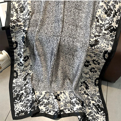 وشاح ربيعي نسائي بتصميم فاخر مصنوع من مادة البوليستر وشاح ناعم وشال ناعم للشاطئ