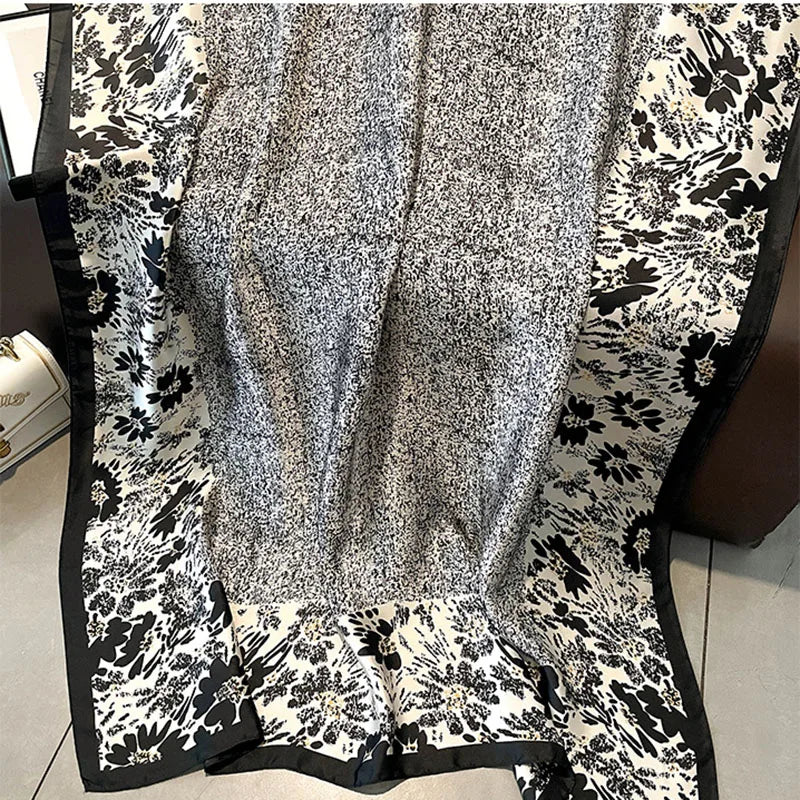 وشاح ربيعي نسائي بتصميم فاخر مصنوع من مادة البوليستر وشاح ناعم وشال ناعم للشاطئ