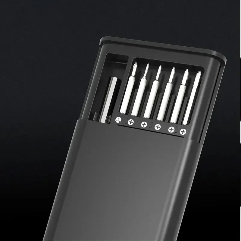 مجموعة مفكات براغي، 25 في 1 مع مجموعة مفكات براغي صغيرة للجيب مكونة من 24 قطعة، مجموعة إصلاح صغيرة للهواتف المحمولة/الكمبيوتر الشخصي/الكمبيوتر المحمول