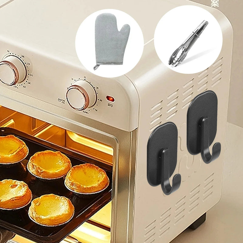 خطاف مغناطيسي متعدد الوظائف بدون ثقب خطافات مغناطيسية قوية مثبتة على الحائط لتخزين المفاتيح في المنزل والمطبخ والحمام