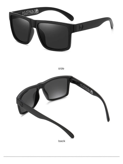 نظارات شمسية جديدة عالية الجودة فاخرة من Heat Wave موديل 2024، نظارات شمسية مستقطبة مربعة العدسات متصلة للنساء والرجال، نظارات شمسية UV400