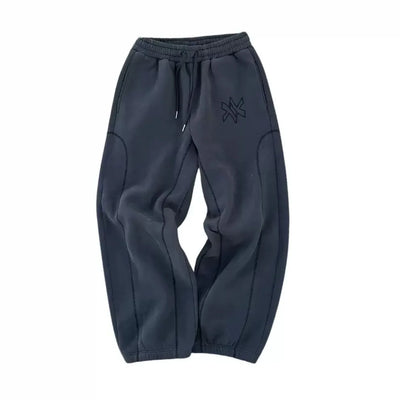 طقم سويت شيرت بقلنسوة وبنطال رياضي كاجوال بسحاب من أمريكا Y2K مكون من قطعتين، سويت شيرت هيب هوب مطرز كبير الحجم للرجال والنساء، بنطلون كاجوال