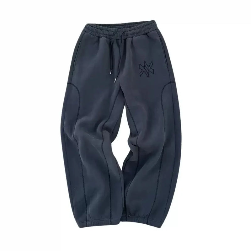 طقم سويت شيرت بقلنسوة وبنطال رياضي كاجوال بسحاب من أمريكا Y2K مكون من قطعتين، سويت شيرت هيب هوب مطرز كبير الحجم للرجال والنساء، بنطلون كاجوال