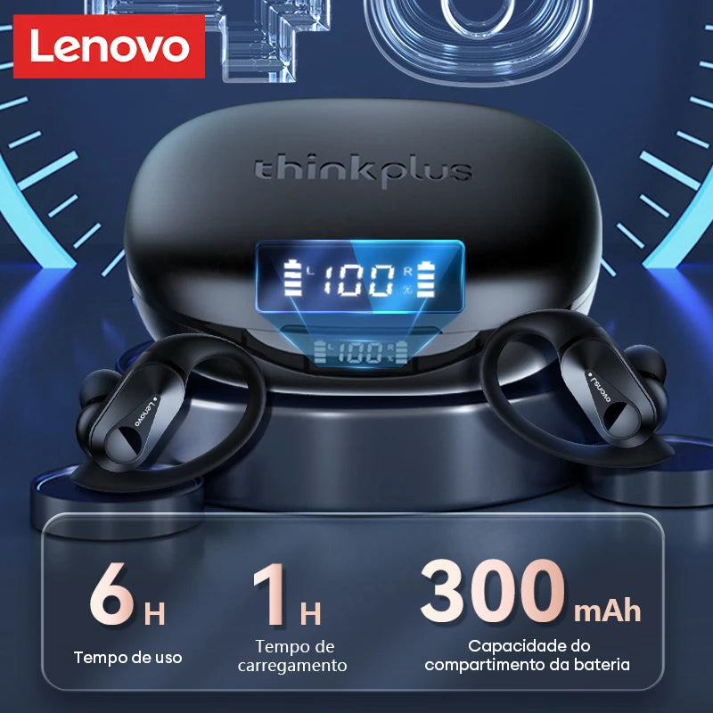 سماعات لينوفو LP75 TWS بلوتوث V5.3 الأصلية اللاسلكية بشاشة LED رقمية سماعات أذن مضادة للضوضاء جديدة