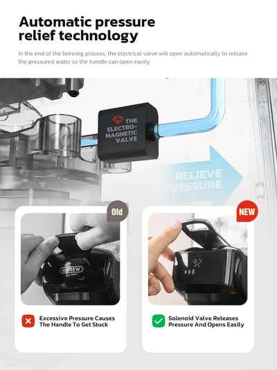 ماكينة صنع قهوة كبسولة هاي برو 6 في 1، متعددة الاستخدامات، ساخنة/باردة، قهوة إسبريسو كافيتيرا كابتشينو، ماكينة صنع قهوة دولتشي جوستو نسبرسو بودرة H1B