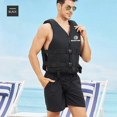 سترة نجاة من النيوبرين للبالغين والأطفال، سترة طفو جديدة للرياضات المائية، سترة نجاة للسباحة والقوارب والتزلج والقيادة والانجراف