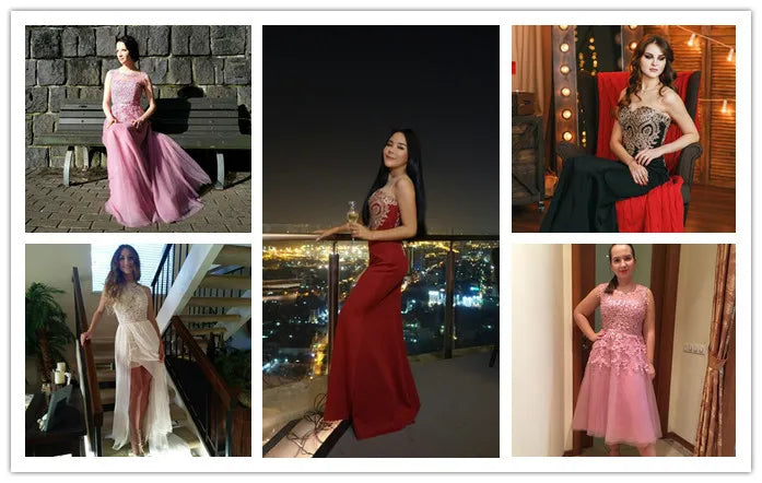 فساتين وصيفات العروس من الدانتيل بفتحة على شكل حرف V لحفلات التخرج مع زخارف وهمية للعروس وحفلات الزفاف وفساتين الحفلات الراقصة وفساتين المناسبات الرسمية