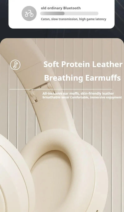 #سماعات رأس لاسلكية بتقنية البلوتوث 5.3 فوق الأذن، سماعات رأس ستيريو عالية الدقة، سماعة رأس رياضية حقيقية للألعاب، مشغل موسيقى TF/AUX مع ميكروفون عالي الدقة، هدايا