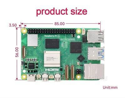 لوحة تطوير Raspberry Pi 5 بسعة 4 جيجابايت/8 جيجابايت ومجموعة برامج LINUX وبرمجة الذكاء الاصطناعي للكمبيوتر واللوحة الأم Raspberry Pi 5 بسعة 4 جيجابايت/8 جيجابايت