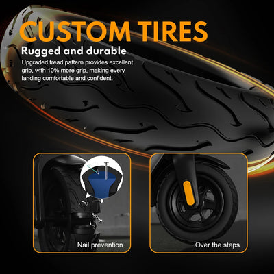 سكوتر كهربائي للبالغين HUANCI X9، 15.6 أمبير/ساعة، 550 واط، 48 فولت، 40 كم/ساعة، سكوتر كهربائي قابل للطي، 10 بوصات، لوح تزلج كهربائي