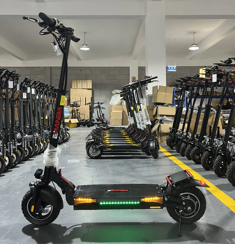 سكوتر كهربائي للبالغين على الطرق الوعرة بمحرك مزدوج 1V1، بطارية 48 فولت، مدى 60 كم، أقصى حمولة 150 كجم، توصيل من 3 إلى 7 أيام في الصين