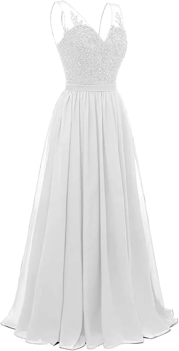 فساتين وصيفات العروس من الشيفون باللون الفيروزي بفتحة على شكل حرف V، طويلة من الدانتيل، مطرزة بالخرز، فساتين سهرة رسمية، توصيل مجاني، ضيف، حفل زفاف