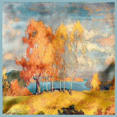 وشاح مربع نسائي من حرير التوت الخالص 100% مطبوع عليه رباط رأس ووشاح فاخر لزينة الشعر النسائية وأوشحة باندانا نسائية 53 سم