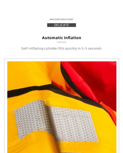 سترات نجاة جديدة ذاتية النفخ، سترات نجاة يدوية للقوارب، سترات نجاة للبالغين 150 نيوتن للرياضات المائية وصيد الأسماك والتجديف وملحقاتها