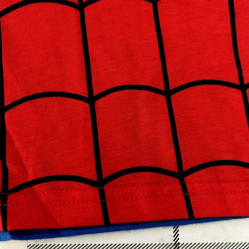 طقم بيجامات سبايدرمان للأطفال مع شحن مجاني، طقم ملابس نوم بأكمام طويلة برسومات كرتونية للأولاد والبنات من مجموعة هالك، مقاس 2-7 سنوات