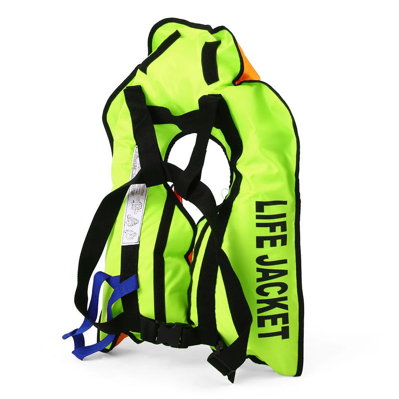 سترة نجاة يدوية قابلة للنفخ سترة نجاة للبالغين للرياضات المائية والسباحة وصيد الأسماك وسترة البقاء على قيد الحياة
