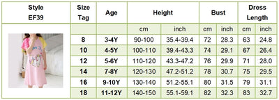 Summer Sleepwear for Girls Short-Sleeve Cartoon Unicorn Dino Nightgown Children Sleeping Clothes for Little Kids Bedtime Dress