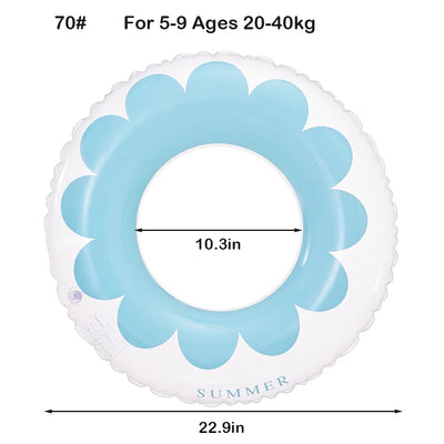 ROOXIN Baby Child حلقة مقعد سباحة قابلة للنفخ أنبوب حلقة سباحة للأطفال والكبار حلقة سباحة تعويم حمام السباحة معدات اللعب المائية