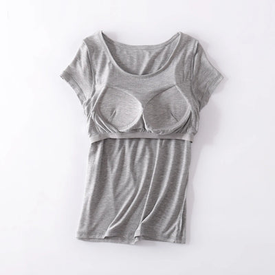 بيجامات صيفية نسائية كاجوال من قطعة واحدة مقاس M-4XL بأكمام قصيرة وقميص نوم ووسادة صدر وقميص نوم للاسترخاء وارتداء خارجي