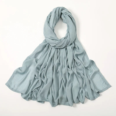 شالات حجاب إسلامية من القطن الرايون للنساء، وشاح سادة، مقاس كبير، حجاب إسلامي، عمامة، عصابة رأس 190*85 سم