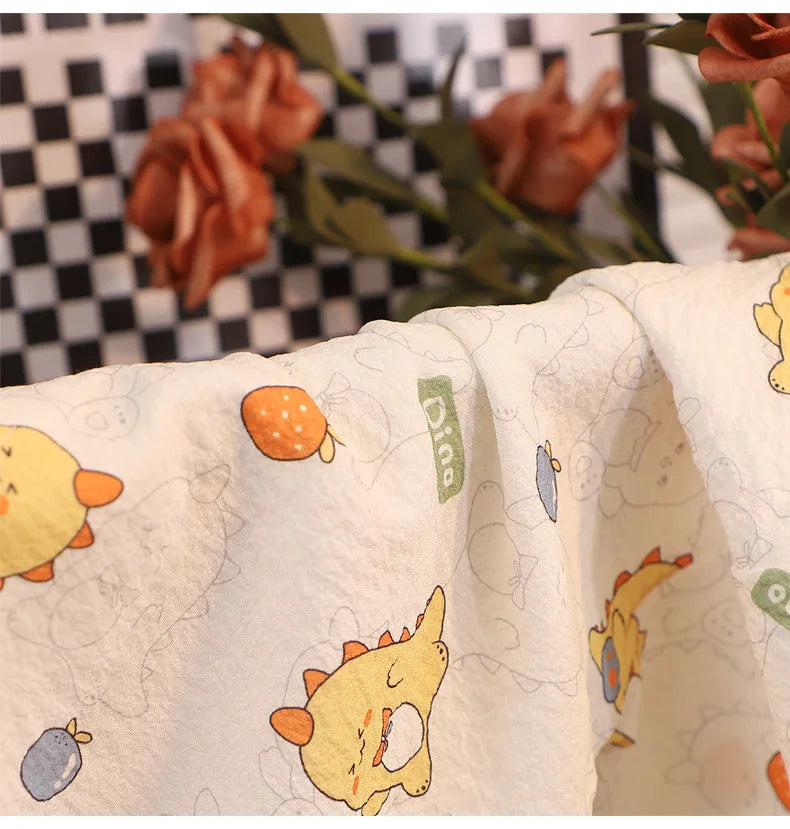 ملابس نوم جديدة للأطفال برسومات كرتونية لطيفة، قطعتين، بيجامات منزلية رقيقة للربيع والصيف للأولاد والبنات، ملابس مكيفة