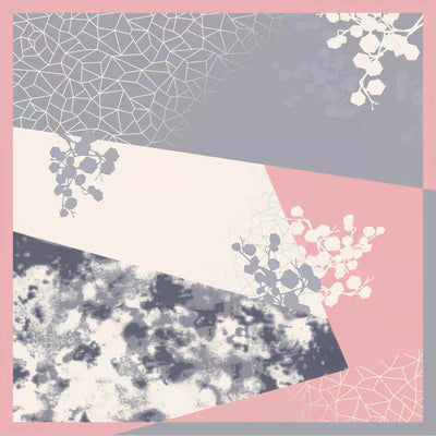 وشاح مربع نسائي من حرير التوت الخالص 100% مطبوع عليه رباط رأس ووشاح فاخر لزينة الشعر النسائية وأوشحة باندانا نسائية 53 سم