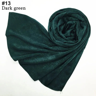 Women's Silk-like Satin Scarf Solid Color Thick Closed Toe Shawl Scarf Factory Direct Supply