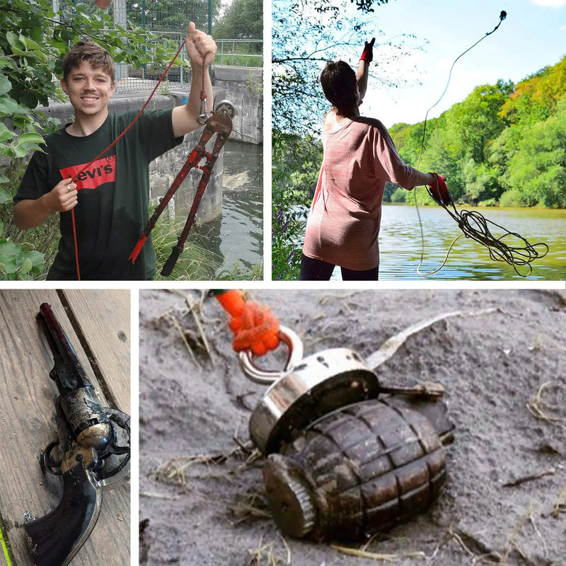 مغناطيس صيد نيوديميوم فائق القوة، مغناطيس إيمانز شديد التحمل مع مسمار عين بفتحة غاطسة لصيد الأسماك المغناطيسية