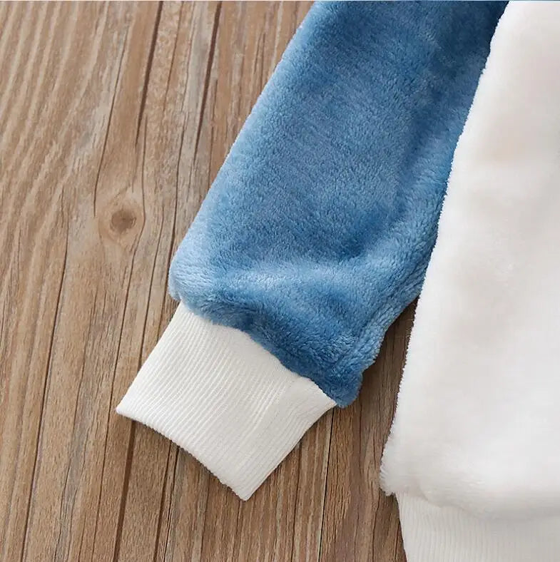 طقم بيجامات للأولاد من الصوف المرجاني بالإضافة إلى ملابس منزلية مخملية سميكة من الفلانيل للأطفال بدلة نوم شتوية دافئة مكونة من قطعتين بدلة بناتي