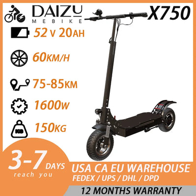 سكوتر كهربائي متعدد الموديلات، سرعة قصوى 45-80 كم/ساعة، محرك بدون فرشاة، نظام فرامل مزدوج، سكوتر كهربائي قابل للطي للبالغين