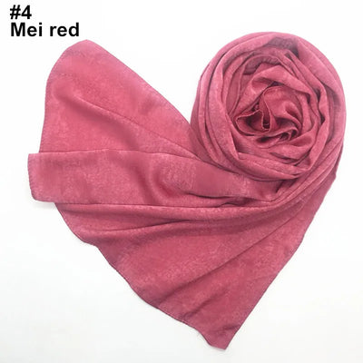 Women's Silk-like Satin Scarf Solid Color Thick Closed Toe Shawl Scarf Factory Direct Supply