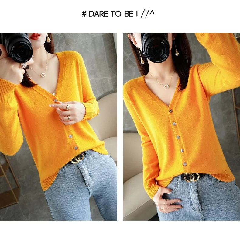 2024 جديد رقبة على شكل حرف V مزاج صغير عطرة الرياح المرأة سترة فضفاضة سترة جميع سترة معطف عرض خاص كارديجان ZHI D035