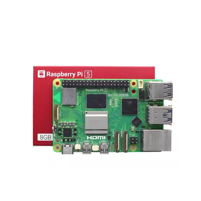 لوحة تطوير Raspberry Pi 5 بسعة 4 جيجابايت/8 جيجابايت ومجموعة برامج LINUX وبرمجة الذكاء الاصطناعي للكمبيوتر واللوحة الأم Raspberry Pi 5 بسعة 4 جيجابايت/8 جيجابايت