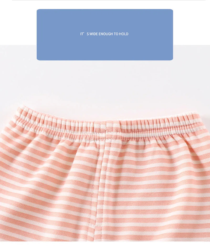 مجموعة ملابس دافئة للأطفال مبطنة بالصوف للأطفال الأولاد والبنات ملابس داخلية مخططة مجموعة ملابس نوم مثالية للمنزل بيجامات الخريف والشتاء