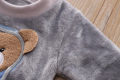 ملابس أطفال لفصل الخريف والشتاء، طقم بيجامات للأطفال من الصوف السميك، ملابس نوم للأطفال، طقم مكون من قطعتين، بدلات منزلية دافئة، ملابس أطفال